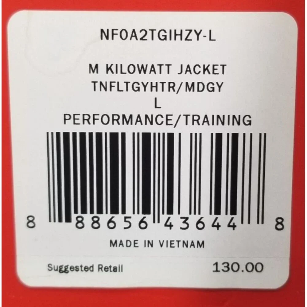 NWT The North Face Kilowatt Jacket Gray Men's Size Large Lightweight Windbreaker